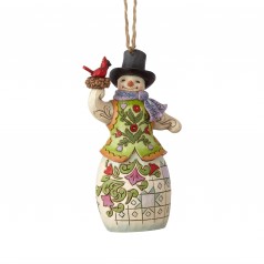 Snowman with Cardinal Ornament - $24.99