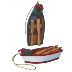 Wooden Row Boat, 2 asst. - $7.99 each