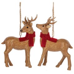 Carved Woodland Deer - $15.99 each