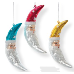 Colorful Santa Crescent Moon - $11.99 EACH