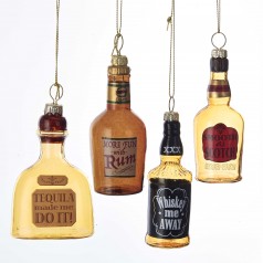  4" Glass Liquor Bottles - $11.99 each