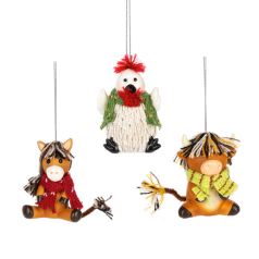 Fluffy Friends with Scarves 2 - 8.99 each