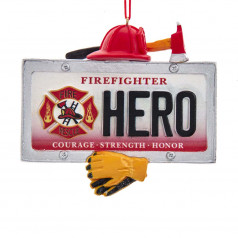 Firefighter Hero License Plate - $7.99
