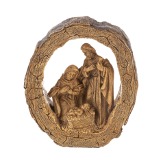 Log Nativity Figurine - 