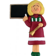Blonde Red Female Teacher - $11.99 