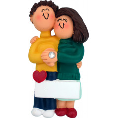 Engaged Couple, Both Brown - $10.99