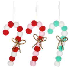 Pom-Pom Candy Cane - $6.99 EACH