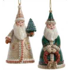 Santa with Wreath and Tree - $12.99 EACH