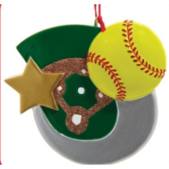 Softball Ornament - $10.99