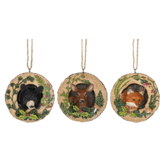 Wood Sliced Disk Animal - $12.99 each